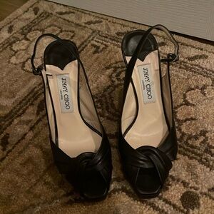 Jimmy Choo peep toe sling back heel size 37